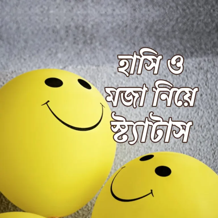 হাসি ও মজা নিয়ে স্ট্যাটাস | Smile and Fun Bangla Status